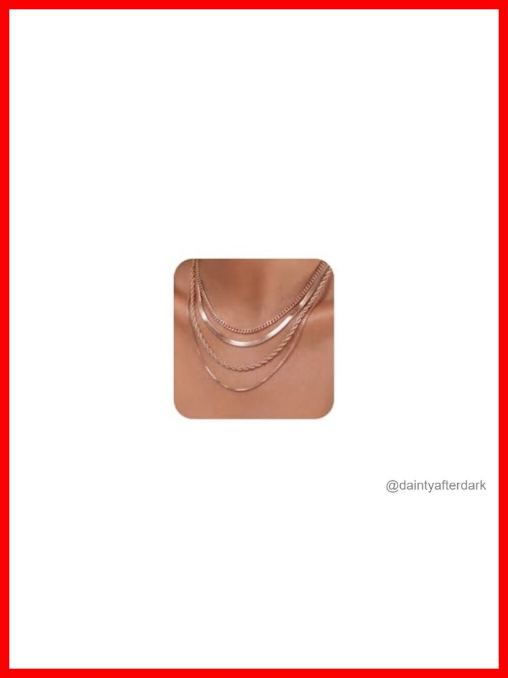 14k Gold Plated Layered Necklaces Set Chain Necklaces for Women